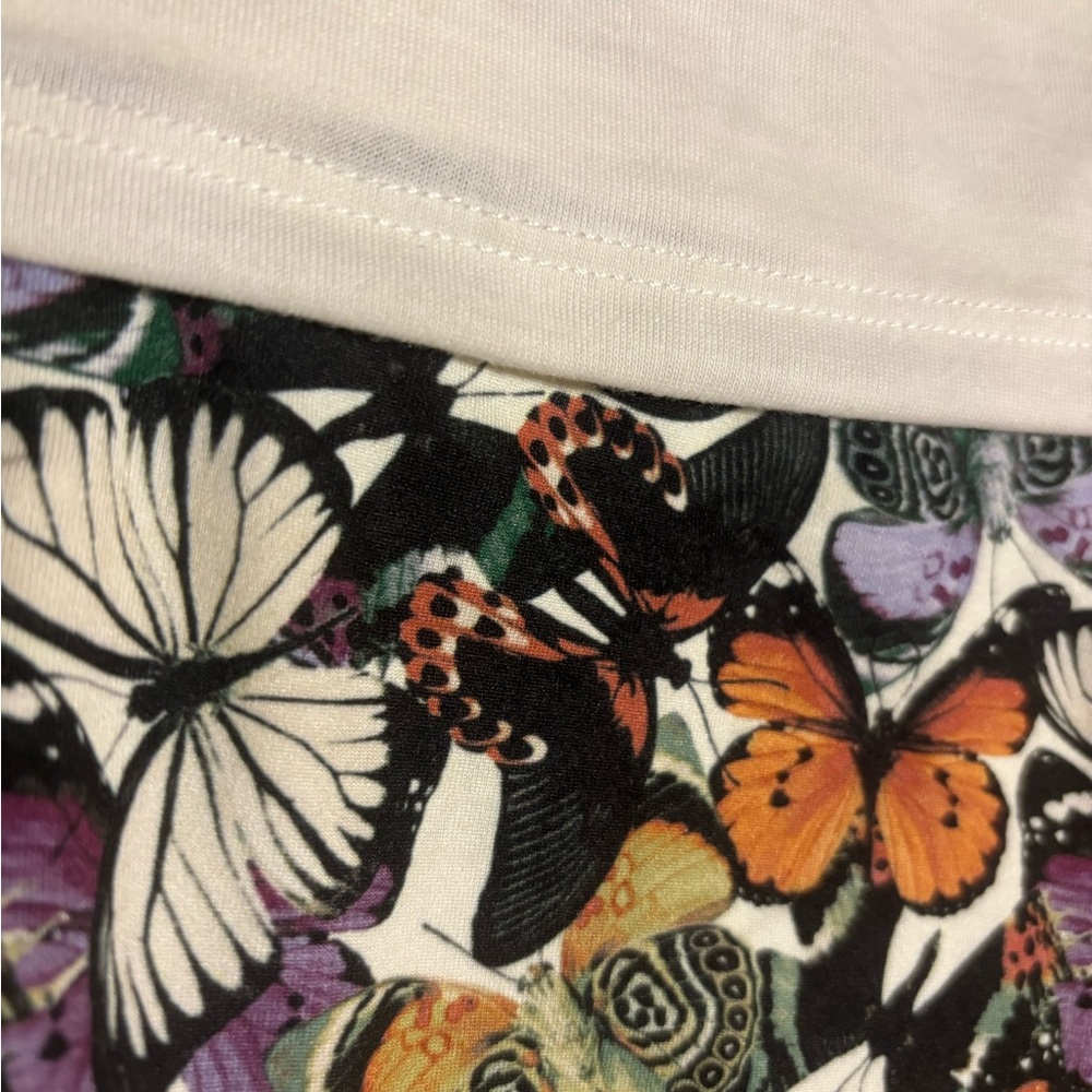 Art Class Girls’ 2 Piece Short Sleeve & Shorts Pajama Set - Off White 4 - Picture 3 of 3